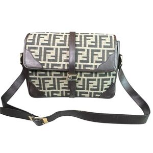 Fendi Zucca brown and Cream Men's Bag